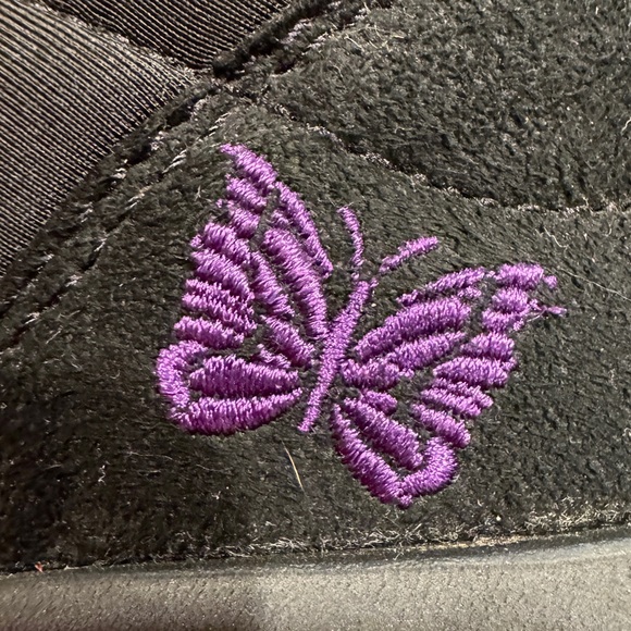 Reebok Beatnik X Needles Black Moccasin with Embroidered Purple Butterfly NWOT - Picture 12 of 15